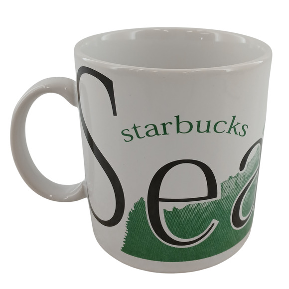 Starbucks City Mug Seattle 1994 Collector Series VTG Coffee Cup Thailand Rare - Picture 1 of 8